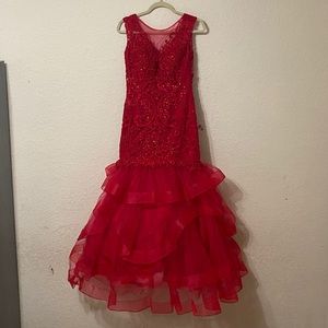 Red Mermaid Dress